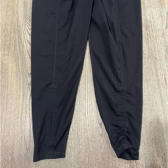 Athleta Womens Legging Pants High Rise Pull-On Drawstring Hem Black Size LT - Picture 8 of 9